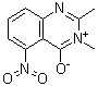 4-Hydroxy-2,3-dimethyl-5-nitroquinazolinium hydroxide inner salt molecular structure (CAS 7467-38-1)
