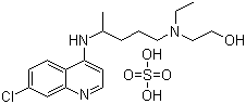 结构式 CAS# 747-36-4, 硫酸羟基氯喹