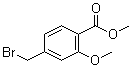 结构式 CAS# 74733-27-0, 4-(溴甲基)-2-甲氧基苯甲酸甲酯