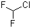 structure of CAS# 75-45-6, Difluorochloromethane;Chlorodifluoromethane; Fluorocarbon 22; Freon 22; Freon R-22