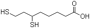 (+/-)-二氢硫辛酸分子结构 (CAS 7516-48-5)