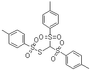 4-Methylbenzenesulfonothioic acid S-[bis[(4-methylphenyl)sulfonyl]methyl] ester molecular structure (CAS 75195-73-2)