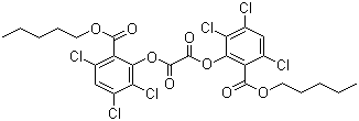 结构式 CAS# 75203-51-9, 双(2-戊氧羰基-3,5,6-三氯苯基)草酸酯