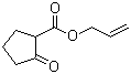 结构式 CAS# 75265-67-7, 2-氧代环戊羧酸烯丙酯; 2-氧代环戊烷羧酸烯丙酯