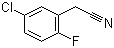 structure of CAS# 75279-54-8, 5-Chloro-2-fluorophenylacetonitrile;5-Chloro-2-fluorobenzylcyanide