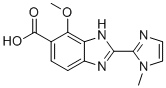 7-甲氧基-2-(1-甲基-1H-咪唑-2-基)-1H-苯并咪唑-6-羧酸分子结构 (CAS 752986-89-3)