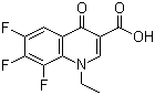 structure of CAS# 75338-42-0, 1-Ethyl-6,7,8-trifluoro-4-oxo-1,4-dihydroquinoline-3-carboxylic acid