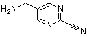 5-(Aminomethyl)-2-pyrimidinecarbonitrile molecular structure (CAS 754165-23-6)