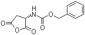 N-[(3R)-Tetrahydro-2,5-dioxo-3-furanyl]carbamic acid phenylmethyl ester molecular structure (CAS 75443-62-8)