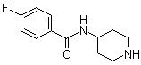 4-(4-Fluorobenzamido)piperidine molecular structure (CAS 75484-39-8)