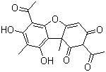 (+)-Usniacin molecular structure (CAS 7562-61-0)
