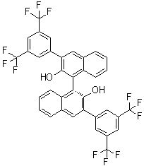 structure of CAS# 756491-54-0, (R)-3,3'-Bis[3,5-bis(trifluoromethyl)phenyl]-1,1'-binaphthol