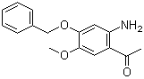 1-(2-Amino-4-benzyloxy-5-methoxyphenyl)ethanone molecular structure (CAS 75665-73-5)