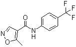 structure of CAS# 75706-12-6, Leflunomide;5-Methylisoxazole-4-(4-trifluoromethyl)carboxanilide