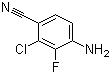 4-Amino-2-chloro-3-fluorobenzonitrile molecular structure (CAS 757247-99-7)