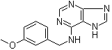 6-(3-Methoxybenzylamino)purine molecular structure (CAS 75737-39-2)