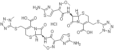 Cefmenoxime hydrochloride  molecular structure (CAS 75738-58-8)