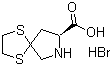 1,4-Dithia-7-azaspiro[4,4]nonane-8-carboxylic acid hydrobromide molecular structure (CAS 75776-79-3)