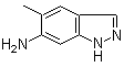 结构式 CAS# 75844-28-9, 6-氨基-5-甲基吲唑