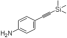 结构式 CAS# 75867-39-9, 4-[(三甲基硅烷基)乙炔基]苯胺