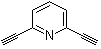 2,6-二(乙炔基)吡啶分子结构 (CAS 75867-46-8)
