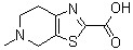 4,5,6,7-Tetrahydro-5-methylthiazolo[5,4-c]pyridine-2-carboxylic acid molecular structure (CAS 758685-72-2)