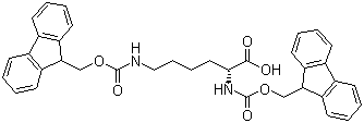 structure of CAS# 75932-02-4, N,N'-Di-Fmoc-D-lysine;Fmoc-D-Lys(Fmoc)-OH