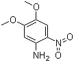结构式 CAS# 7595-31-5, 4,5-二甲氧基-2-硝基苯胺