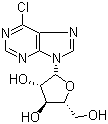 6-Chloro-9-(beta-D-arabinofuranosyl)purine molecular structure (CAS 7596-60-3)