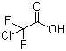 Chlorodifluoroacetic acid molecular structure (CAS 76-04-0)