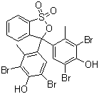 Bromocresol green molecular structure (CAS 76-60-8)