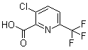 3-氯-6-(三氟甲基)-2-吡啶羧酸分子结构 (CAS 760147-01-1)
