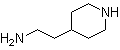 4-Piperidineethanamine molecular structure (CAS 76025-62-2)