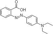 structure of CAS# 76058-33-8, Ethyl Red;2-[4-(Diethylamino)phenylazo]benzoic acid; NSC 260474