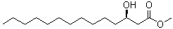 结构式 CAS# 76062-97-0, (3R)-3-羟基十四烷酸甲酯