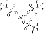 structure of CAS# 76089-77-5, Cerium(III) trifluoromethanesulfonate