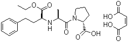 structure of CAS# 76095-16-4, Enalapril maleate ;(S)-1-(N-(1-(Ethoxycarbonyl)-3-phenylpropyl)-L-alanyl)-L-proline (Z)-2-butenedioate salt