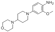 2-(Methyloxy)-4-[4-(4-morpholinyl)-1-piperidinyl]aniline molecular structure (CAS 761440-91-9)