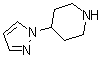 结构式 CAS# 762240-09-5, 4-(1H-吡唑-1-基)哌啶