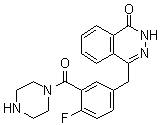 1-[5-[(3,4-Dihydro-4-oxo-1-phthalazinyl)methyl]-2-fluorobenzoyl]piperazine molecular structure (CAS 763111-47-3)