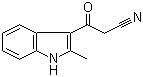 3-(2-甲基-1H-吲哚-3-基)-3-氧代丙腈分子结构 (CAS 76397-72-3)