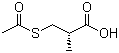D-(-)-3-Acetylthio-2-methylpropionic acid molecular structure (CAS 76497-39-7)