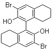 (S)-3,3'-Dibromo-5,5',6,6',7,7',8,8'-octahydro-1,1'-binaphthalene-2,2'-diol molecular structure (CAS 765278-73-7)