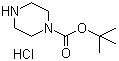 structure of CAS# 76535-74-5, tert-Butyl piperazine-1-carboxylate hydrochloride;Piperazine-1-carboxylic acid tert-butyl ester hydrochloride
