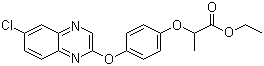 Quizalofop-ethyl molecular structure (CAS 76578-14-8)