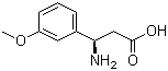 结构式 CAS# 765895-65-6, (R)-3-氨基-3-(3-甲氧基苯基)丙酸