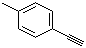 structure of CAS# 766-97-2, 4-Ethynyltoluene;p-Tolyacetylene; p-Methylphenylacetylene; 1-Ethynyl-4-methylbenzene