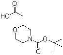 结构式 CAS# 766539-28-0, 4-Boc-2-吗啉乙酸