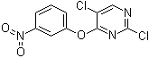 structure of CAS# 76661-24-0, 2,5-Dichloro-4-(3-nitrophenoxy)pyrimidine