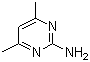 结构式 CAS# 767-15-7, 2-氨基-4,6-二甲基嘧啶